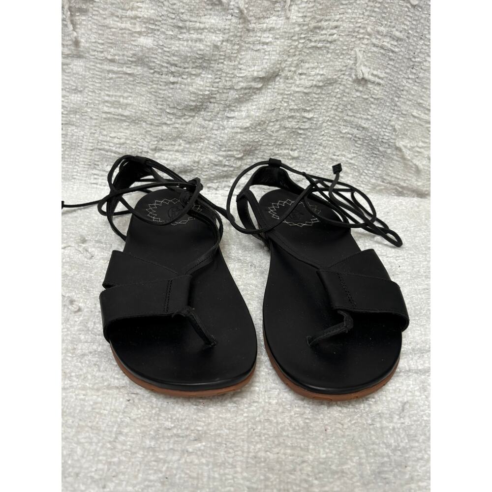 Chaco Women's Sage Black Leather Sandals Size 9 #60262